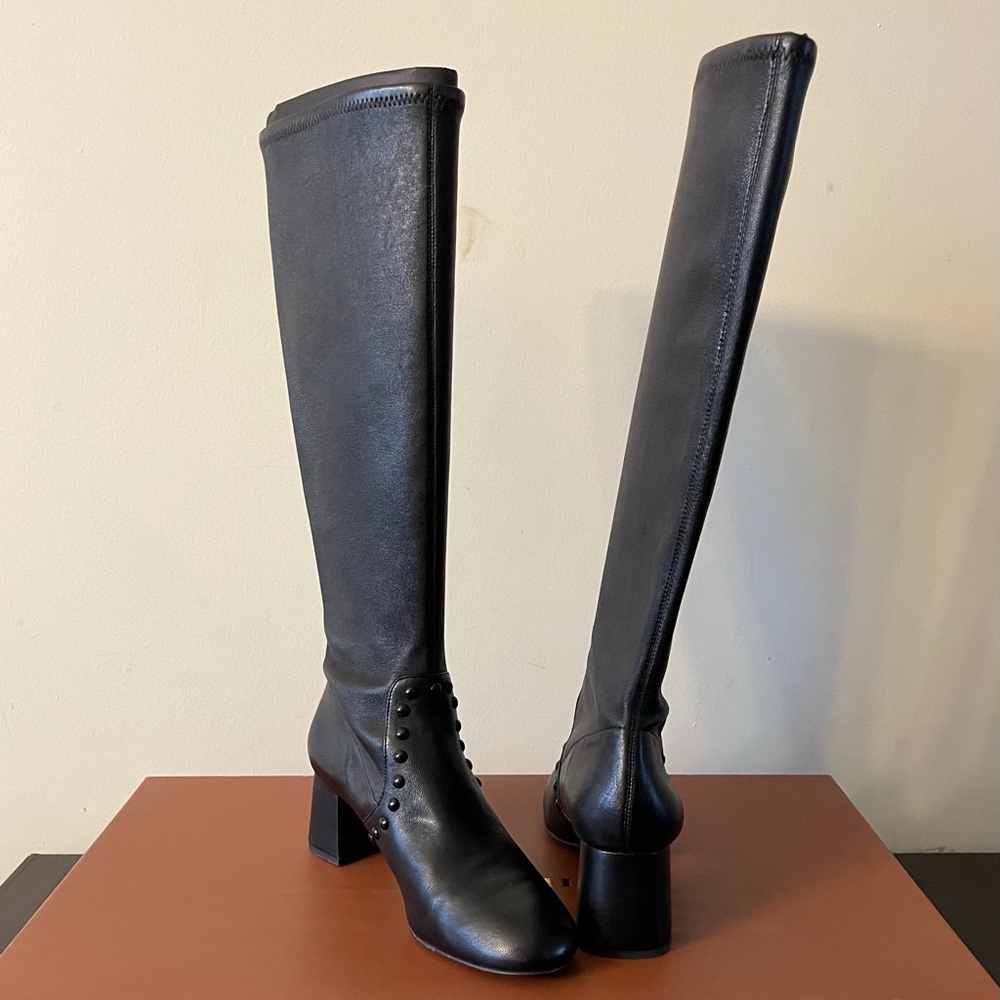 Coach - Britney Stretch Napa high boots black